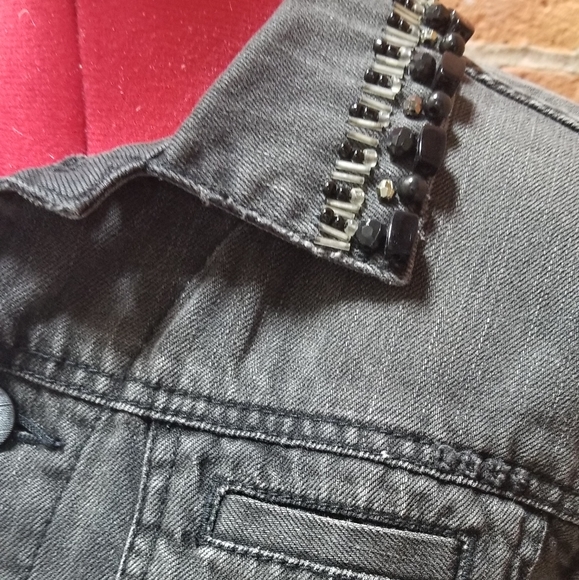 CAbi Jeans faded black denim jacket - Picture 1 of 8